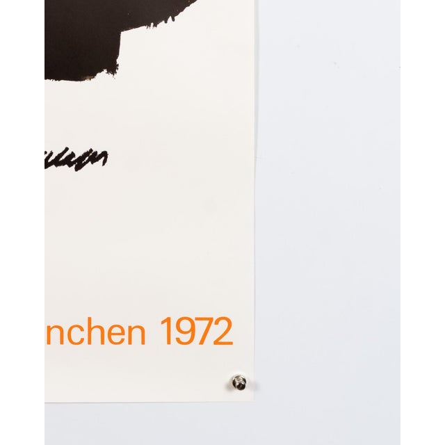 1970s Olympia Munich Olympics Lithograph Poster by Pierre Soulages, 1972 For Sale - Image 5 of 9