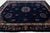 Antique Art Deco Chinese Wool Rug With Indigo Field and Lotus Medallions 9x11 For Sale - Image 11 of 12