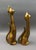 Vintage Mid Century Modern Stylized Siamese Cats Brass Figurine Sculpture Pair For Sale In Miami - Image 6 of 9