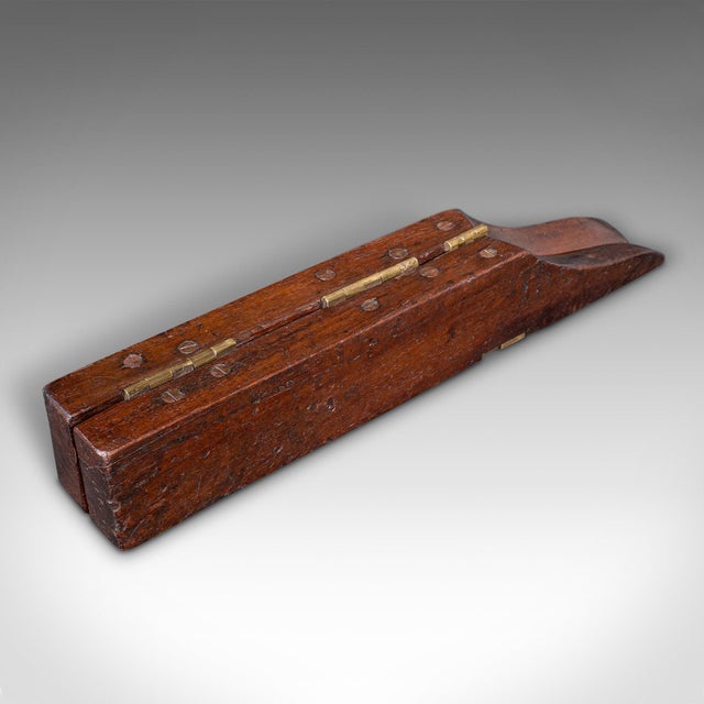 Early 19th Century Antique Officer's Field Boot Jack, English, Oak, Campaign Shoe Pull, Georgian For Sale - Image 5 of 12