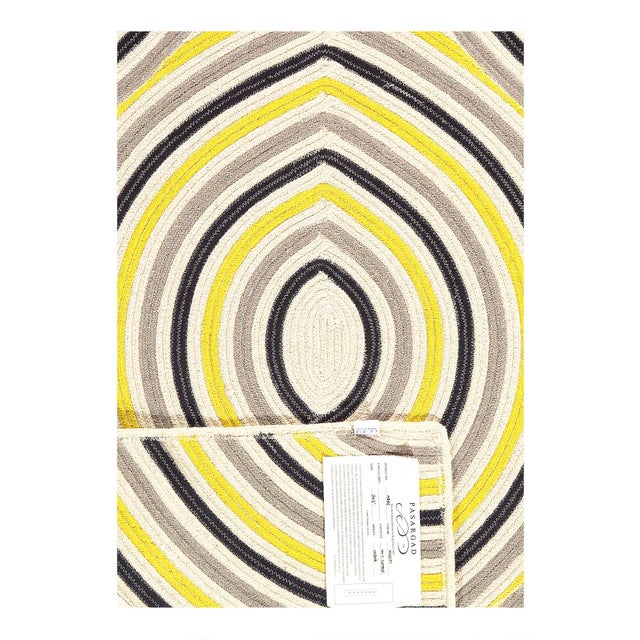 Modern Fine Handmade Braided Cotton & Organic Jute Rug For Sale - Image 3 of 4