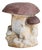French Brown + Ivory Concrete Mushroom Garden Sculpture, 1960s For Sale