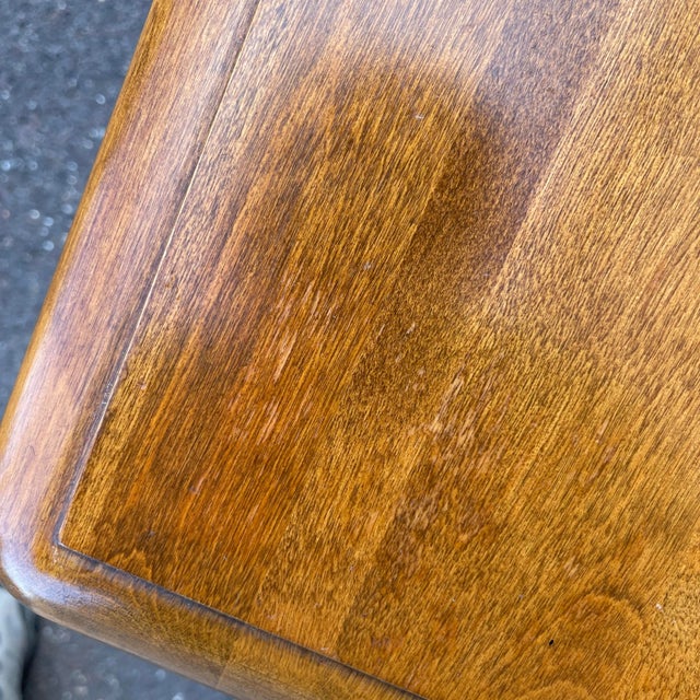 1980s Ethan Allen Heirloom Nutmeg Solid Maple American Traditional Square Side or End Table (10-8705) For Sale - Image 11 of 11