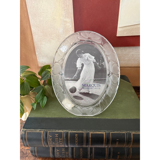 A softly romantic take on classic crystal, this Marquis by Waterford picture frame features a beautifully molded floral...