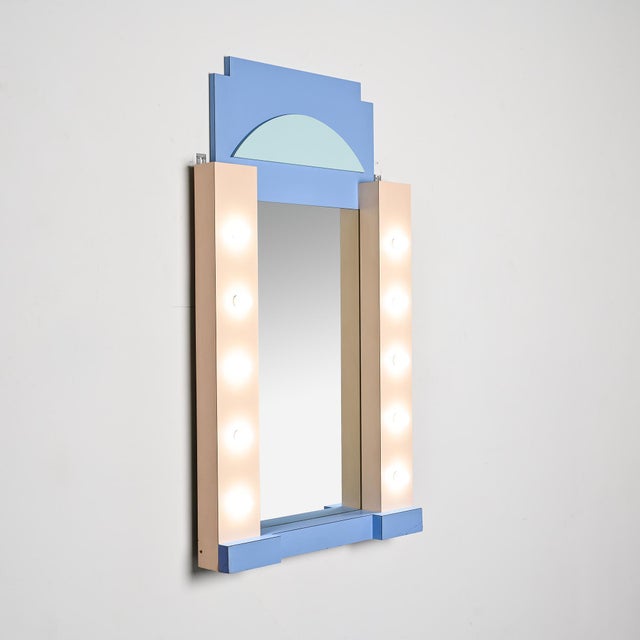 Wall-Mounted Polychrom Mirror, France, 1980 For Sale - Image 10 of 13