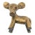 1950s Mid-Century Modern Walter Bosse Miniature Brass Calf / Cow Figurine by Herta Baller For Sale