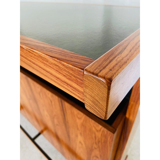 Mid-Century Danish Rosewood Bar and Stools by Neils Erik and Glasdam Jensen for Vantinge Møbelindustri, 1960s, Set of 3 For Sale - Image 12 of 18