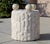 Vintage 1980s Postmodern Mactan Fossil Stone Round Side Table With Glass Top - Coastal Style For Sale In Naples, FL - Image 6 of 12