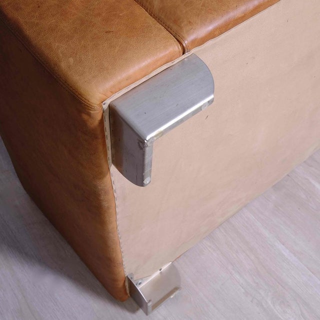 Artisanal Leather 3-Seater Sofa, 1990s For Sale - Image 15 of 18