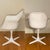 White Six 1960s White Maurice Burke Swivel Fiberglass Tulip Dining Chairs, Fully Restored For Sale - Image 8 of 12