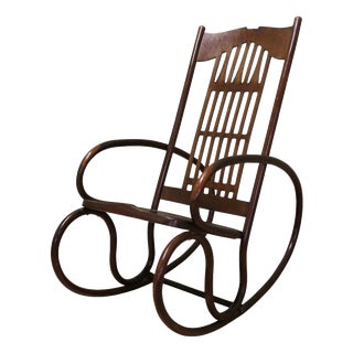 Secessionist Bentwood Rocking Chair attributed to Jacob and Josef Kohn, 1900 For Sale