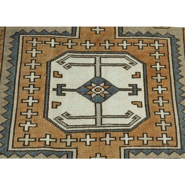 Early 21st Century Turkish Vintage Rug 4' x 5'3" #16082 For Sale - Image 5 of 8