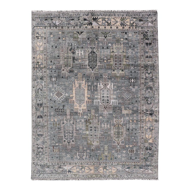 Modern Khotan Hand-Knotted Wool Rug by Keivan Woven Arts, 9' X 12' For Sale