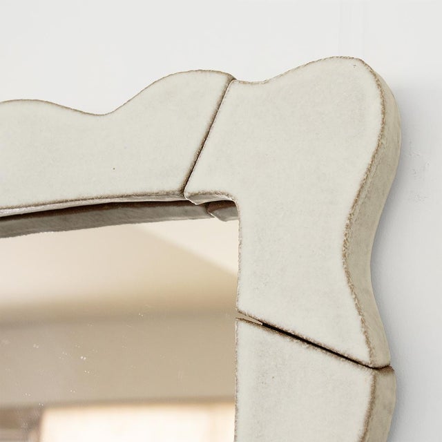 Not Yet Made - Made To Order Ceramic Wavy Mirror For Sale - Image 5 of 6