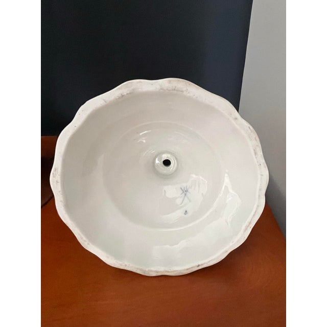 18th Century Meissen Blue Onion Candlestick Holder C. 1763-1774 For Sale - Image 11 of 12