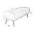 Regina Andrew Beretta Leather Bench, Cappuccino For Sale In Detroit - Image 6 of 7