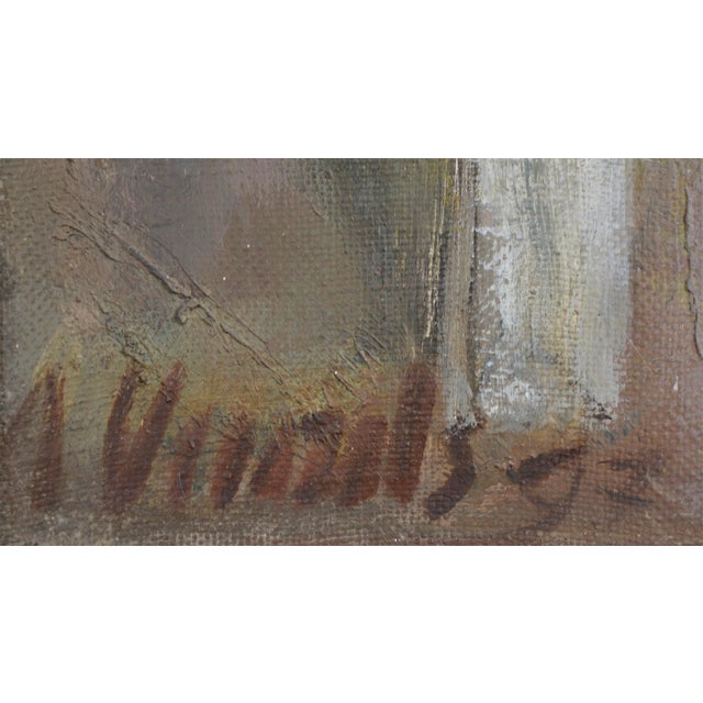 Imants Vecozols, Pumpking on a Chair, 2000s, Oil on Canvas, in Good conditions. Designed from 2000 This piece has an...