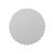 Attractive chiseled rough white cement resin side table with level smooth top. Great textured accent piece used indoors or...