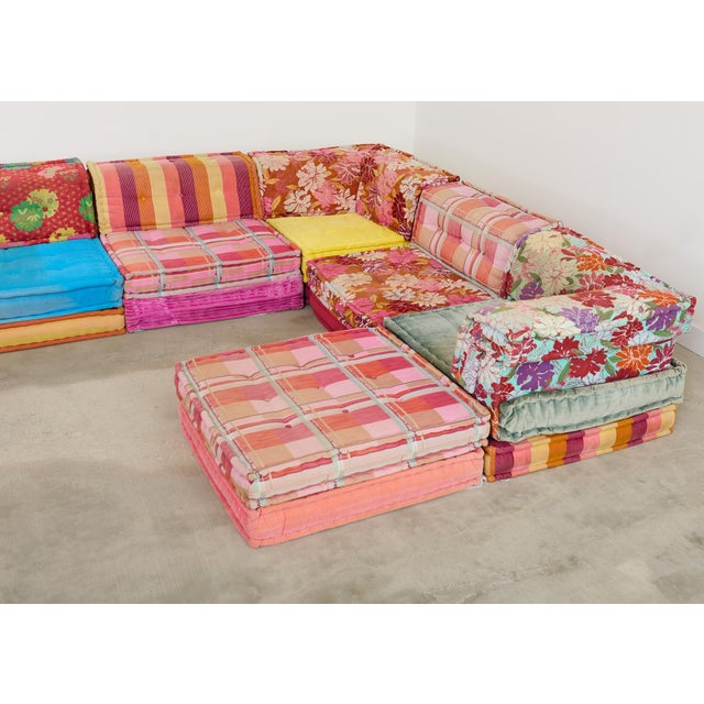 Roche Bobois Mah Jong 34 Piece Kenzo Missoni Sofa by Hans Hopfer for Roche Bobois For Sale - Image 4 of 12
