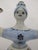 Mexican Ken Edwards El Palomar Blue Tonala Mexico Folk Figural Pottery 2 Arm Candelabra For Sale - Image 3 of 11