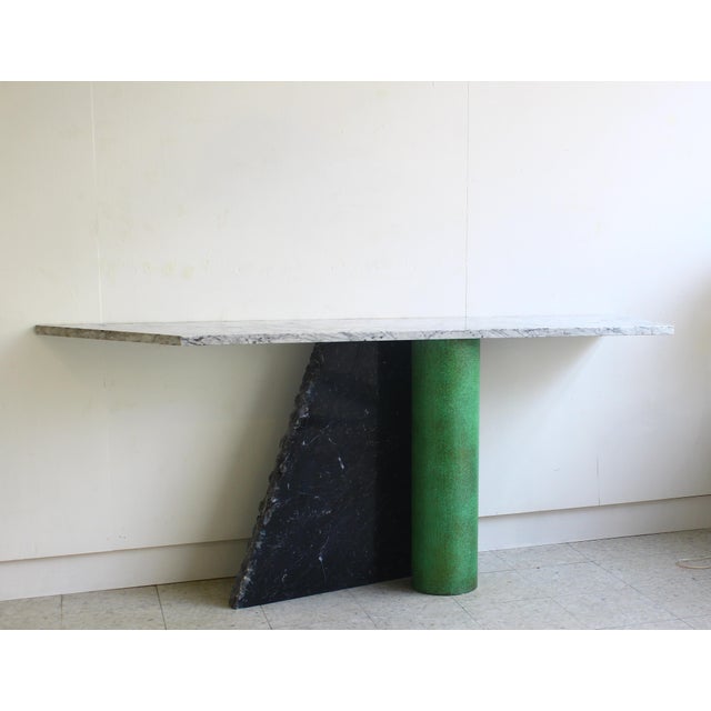 Black Italian Ambiguità Console Table by Lella and Massimo Vignelli for Casigliani, 1980s For Sale - Image 8 of 18