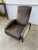 Set of Reclining Lounge Chair with Ottoman in Faux Leather, 1950s For Sale - Image 3 of 16