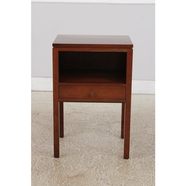 Arts & Crafts Pair of Stickley Metropolitan Cherry 1 Drawer Nightstands For Sale - Image 3 of 15