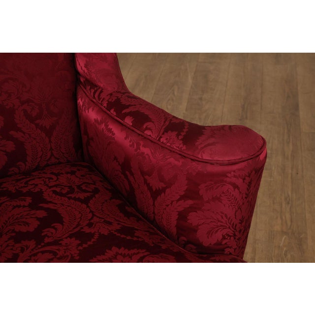 Wood Baker Stately Homes Collection Pair of Carved Wingback Armchairs For Sale - Image 7 of 18