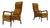Set of P 30 Armchairs in Ocher by Osvaldo Borsani for Tecno, Italy, 1953 For Sale