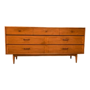 1960s Mid-Century Lane Acclaim Dovetail Walnut Dresser