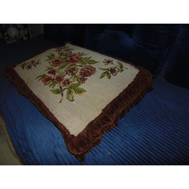 Cushion, pillow, art deco, dimensions: height 41 cm, width 57 cm, depth 7 cm.