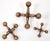 Set of 3 Bill Curry Gold Bronze Finished Cast Iron Jacks Sculptures, Atomic Age For Sale - Image 9 of 12