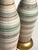 Ceramic Tall Pair 1960s Bottle-Form Striped Ceramic Lamps With Crackle Glaze Finish For Sale - Image 7 of 10