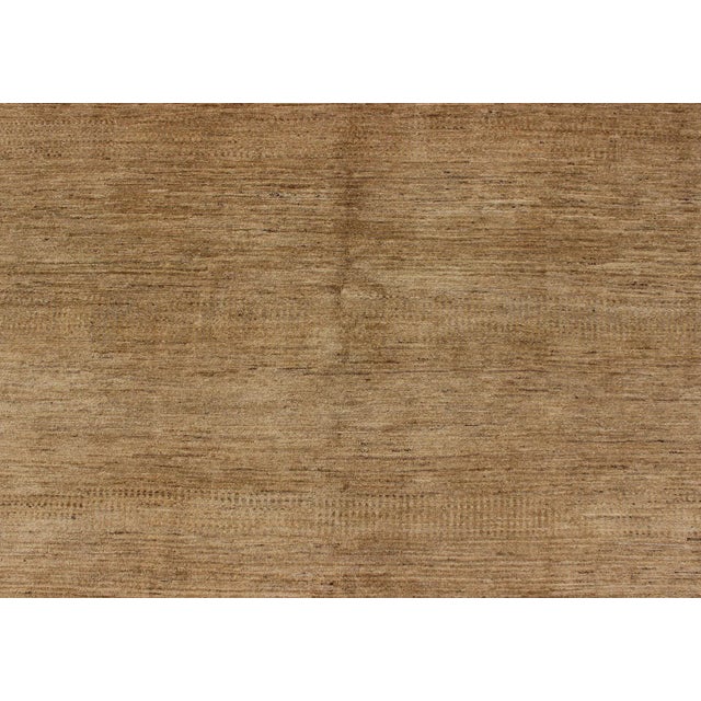Textile Nepalese Modern Rug in Variegated Sand Colors- 6′3″ × 8′1″ For Sale - Image 7 of 10