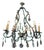 Louis XV Eight-Light Cage Chandelier with Floral Design For Sale