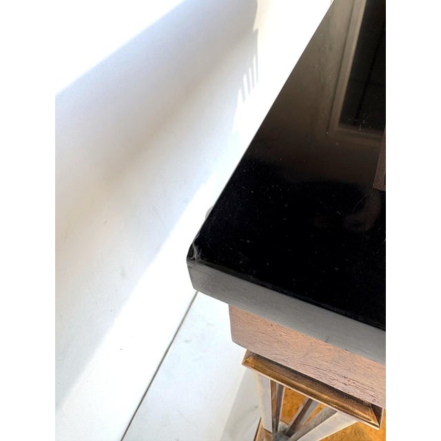Art Deco Style Marble Top Console For Sale In Los Angeles - Image 6 of 7