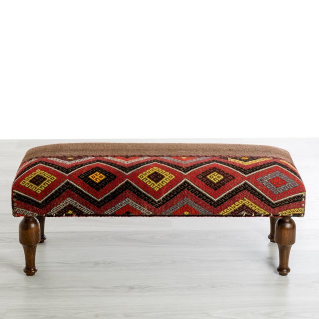 Nomadic Kilim Upholstered Coffee Table For Sale - Image 4 of 8