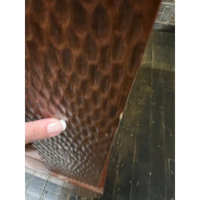 1980s Berman Rosetti Sunset Console in Walnut With Sliding Doors and Storage For Sale - Image 12 of 14