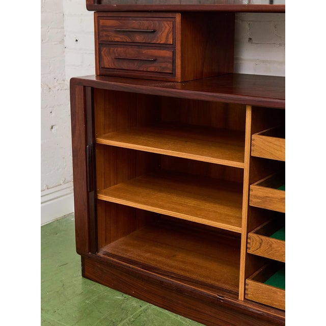 Rosewood Vintage Hutch For Sale - Image 10 of 10