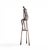 Early 21st Century Ruth Bloch Signed 4/15 Israeli Man on Stool Bronze Sculpture For Sale - Image 5 of 10