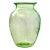 Cameo Green Depression Uranium Glass Vase For Sale
