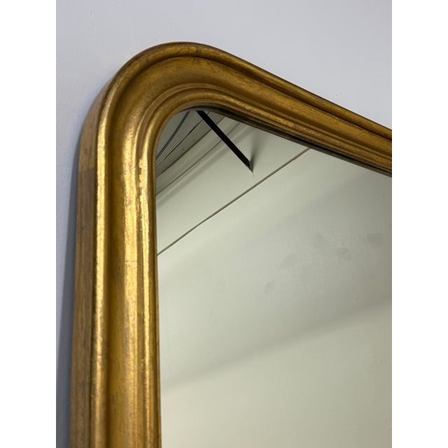Gold Large Vintage Louis Phillipe Giltwood Mirror For Sale - Image 8 of 8