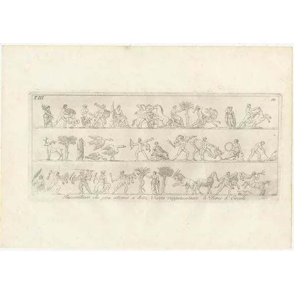 Early 19th Century Carlo Antonini, Vases and Tazzas, 1821, Paper, Set of 6 For Sale - Image 5 of 8