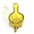 1970s Mid Century Modern Amber Art Glass Pitcher With Pinched Hand Blown Glass and a Large Lip For Sale - Image 5 of 9