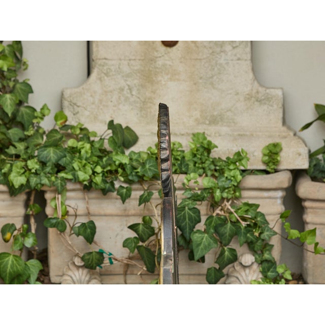 English 19th Century Brass and Mirror Architectural Element with Floral Decor For Sale - Image 12 of 12