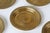 Mid-Century Modern Coasters in Patinated Brass, 1950s, Set of 6 For Sale - Image 3 of 8
