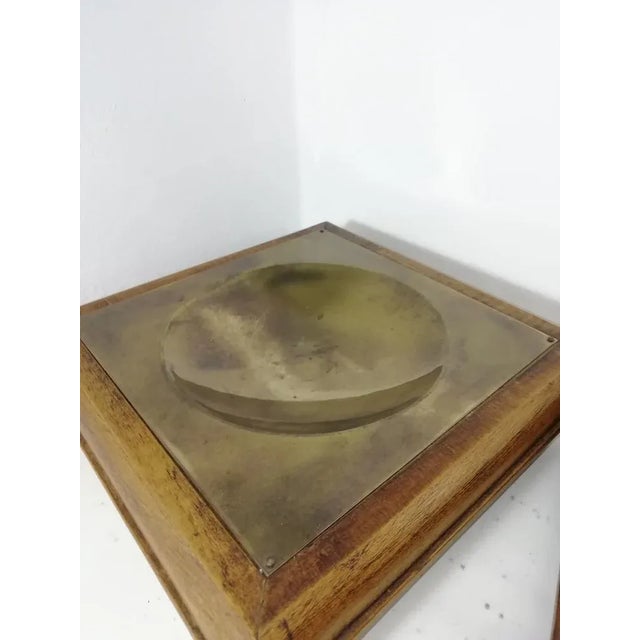 1950s Brass and Wood Tidy Trays or Vide-Poches, 1950s, Set of 2 For Sale - Image 5 of 12