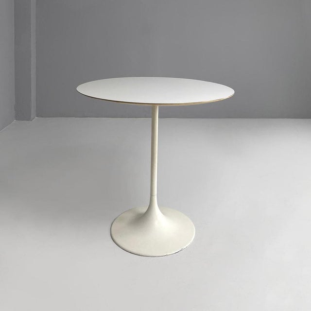 Vitra Mid-Century Swiss Modern White Laminate and Metal Coffee Table from Vitra, 1960s For Sale - Image 4 of 16