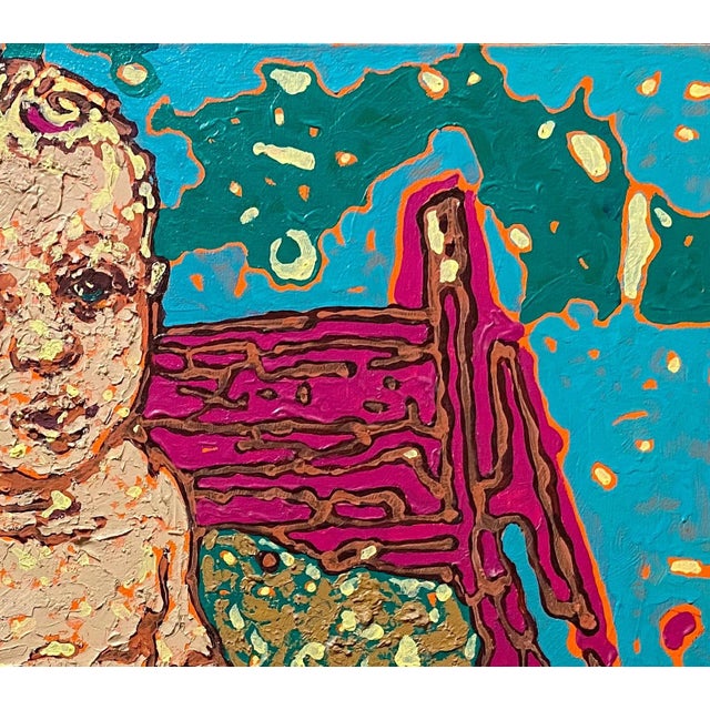 Realism Original Oil Painting: "Baby" by Ukrainian Artist Tomasik 75-85 For Sale - Image 3 of 6