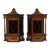 Century 1900 English Edwardian Period Hanging Cabinets - a Pair For Sale